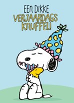 Verjaardagskaart Snoopy