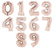 [BAL03] Number balloons rose gold