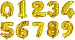[BAL04] XL gold number balloon