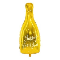 [BAL07] Foil balloon champagne bottle 'Happy New Year'.'
